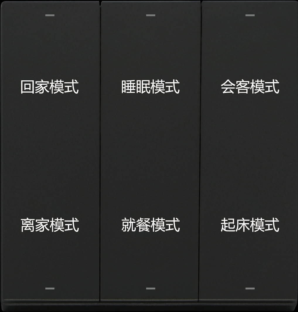 86-Type BLE 6-Key Kinetic Scene Dimmer Switch